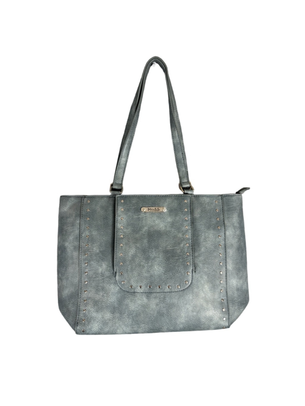 Mudd Y2K Studded Tote Bag Teal Faux Leather Boho Fairy Grunge Purse